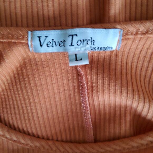 New Velvet Torch Women's Junior Size Large Ribbed Tank Midi Dress Open Back - Picture 8 of 9